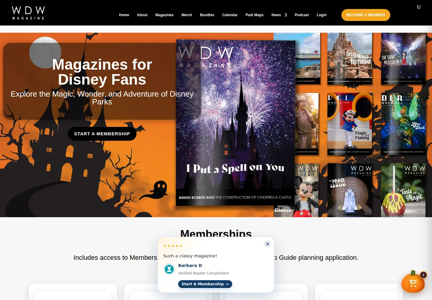 Screenshot of wdw-magazine.com