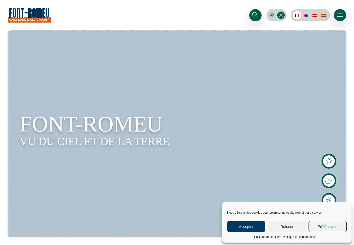 Screenshot of font-romeu.fr