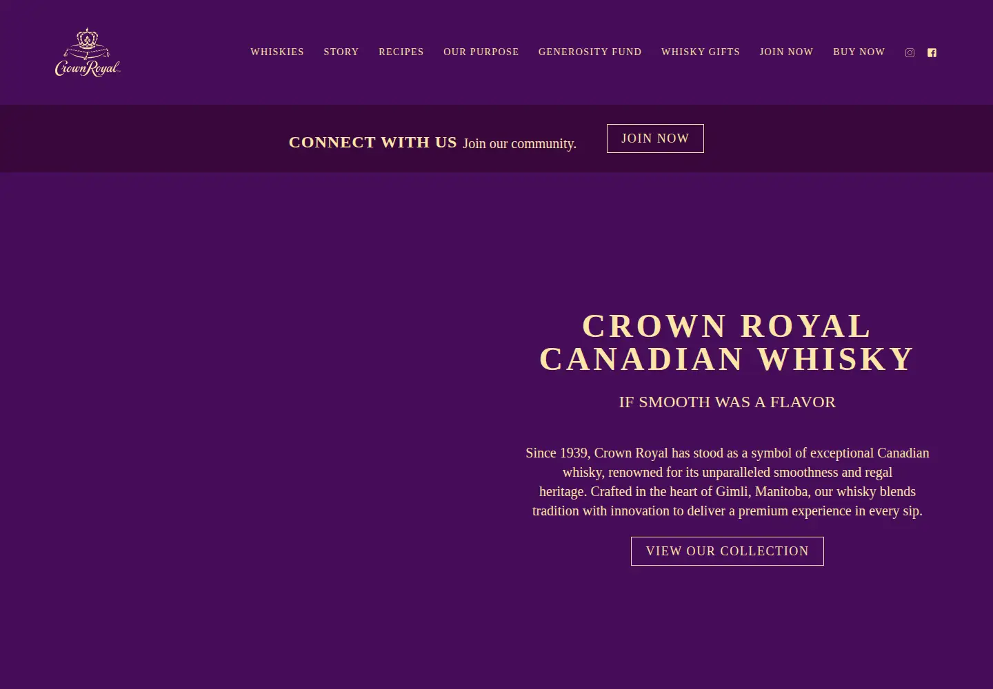 Screenshot of crownroyal.com