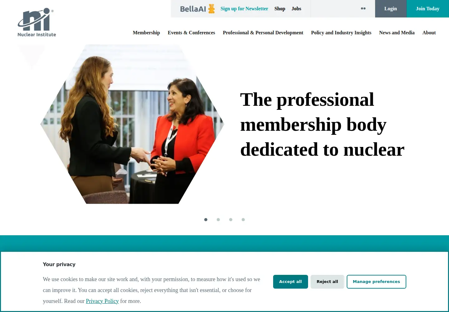Screenshot of nuclearinst.com