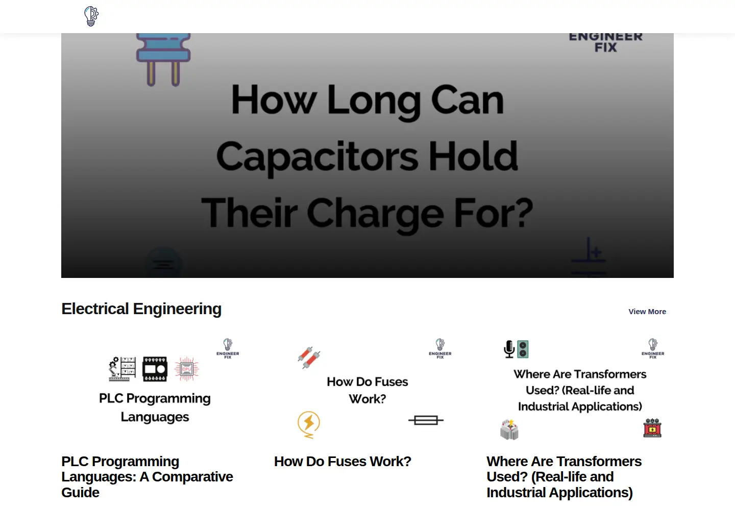 Screenshot of engineerfix.com