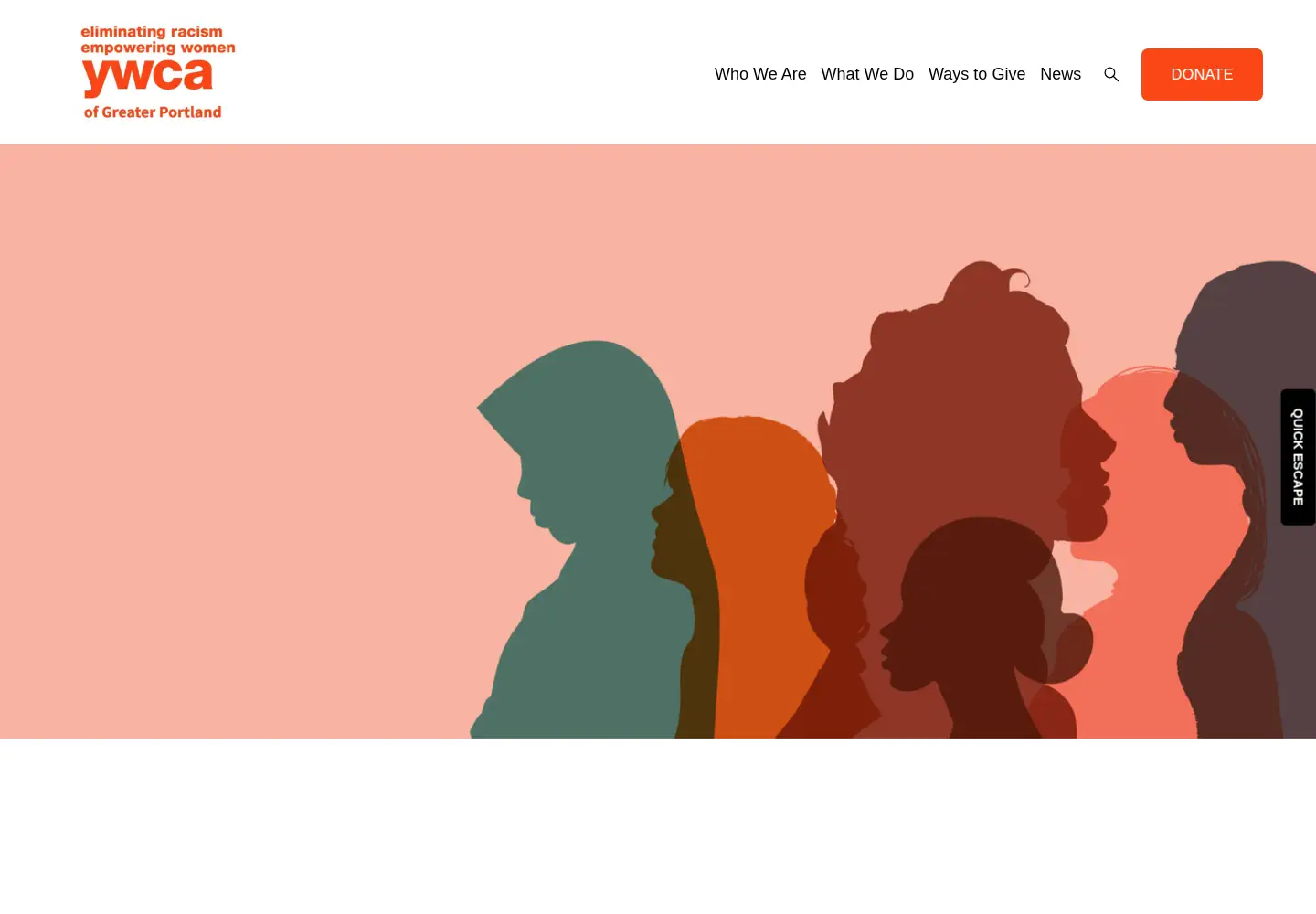 Screenshot of ywcapdx.org