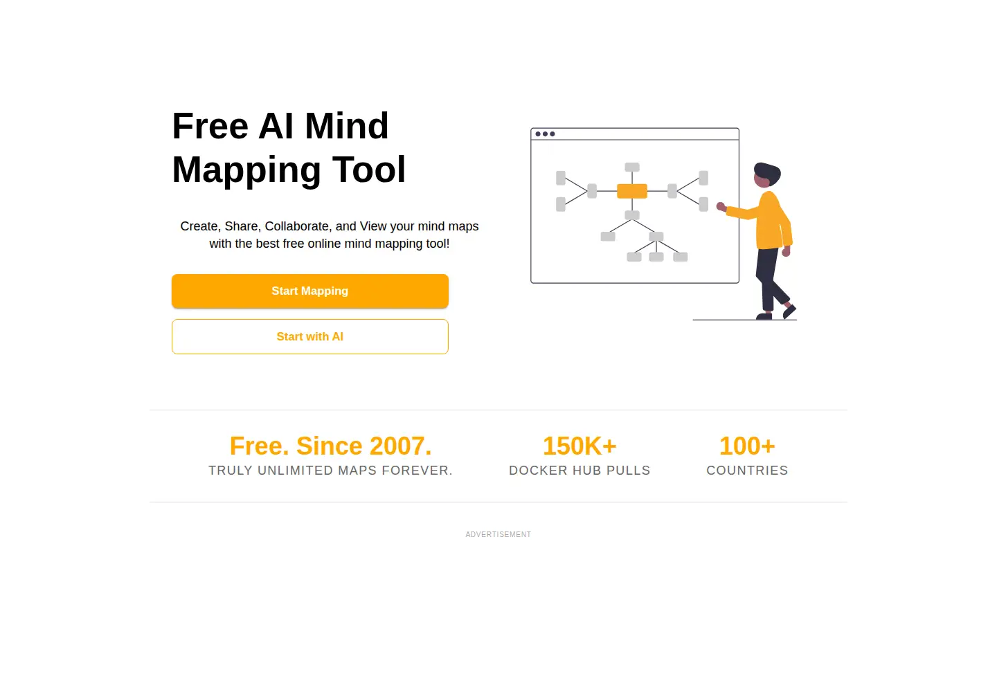 Screenshot of wisemapping.com
