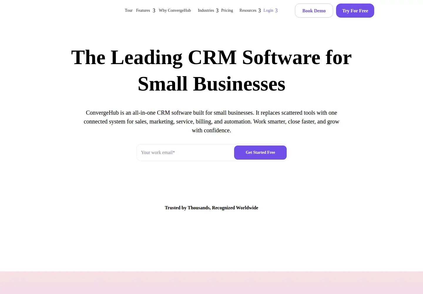 Screenshot of convergehub.com