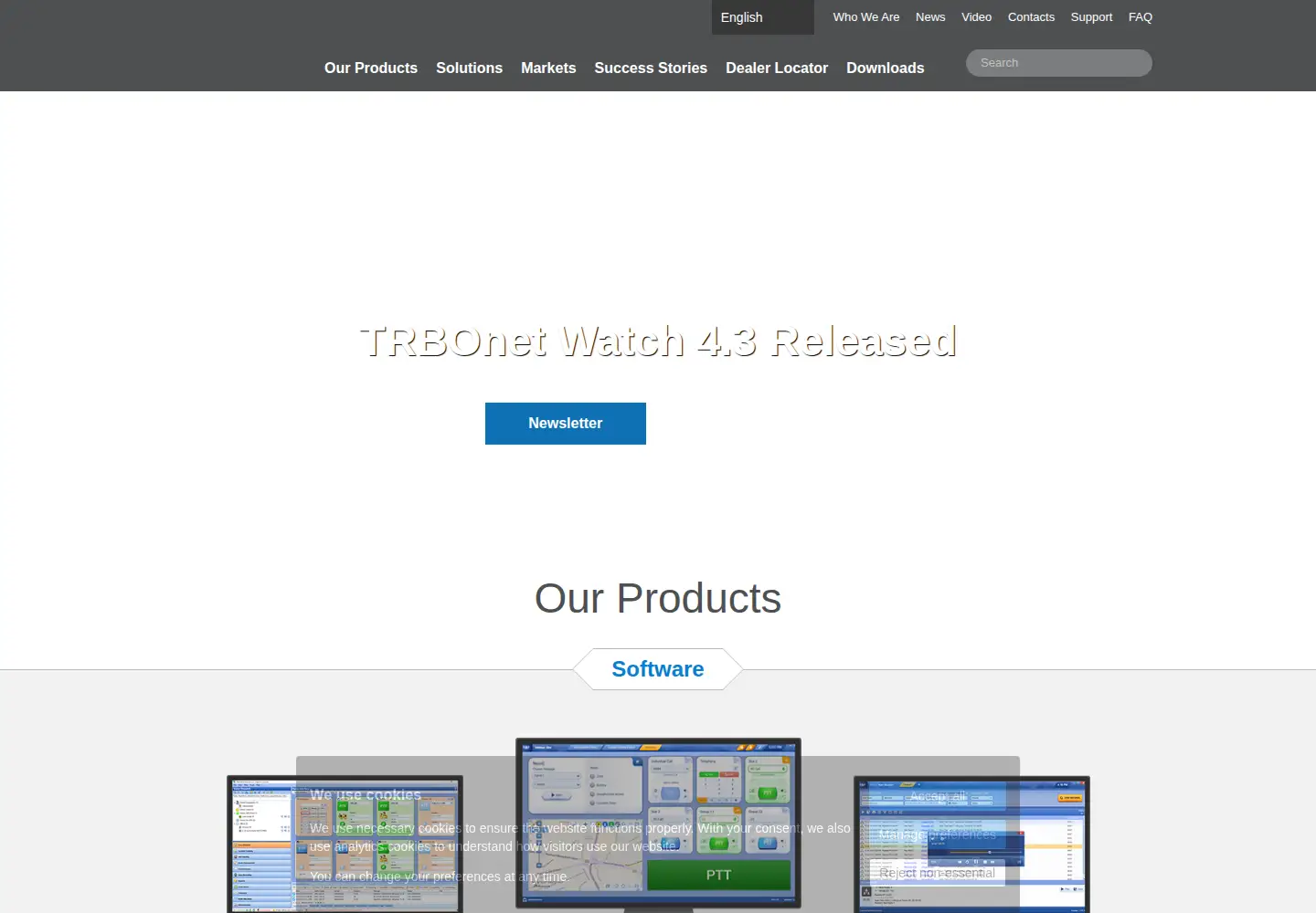 Screenshot of trbonet.com