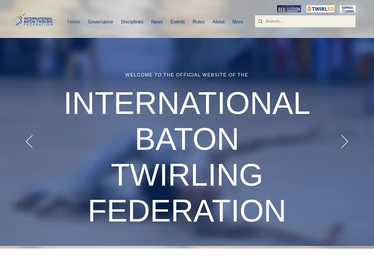 Screenshot of ibtf-batontwirling.org