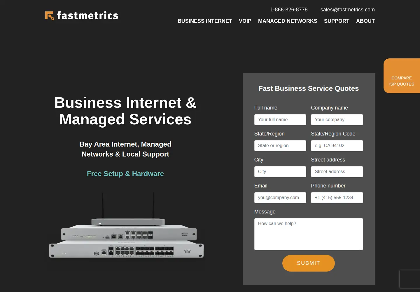 Screenshot of fastmetrics.com