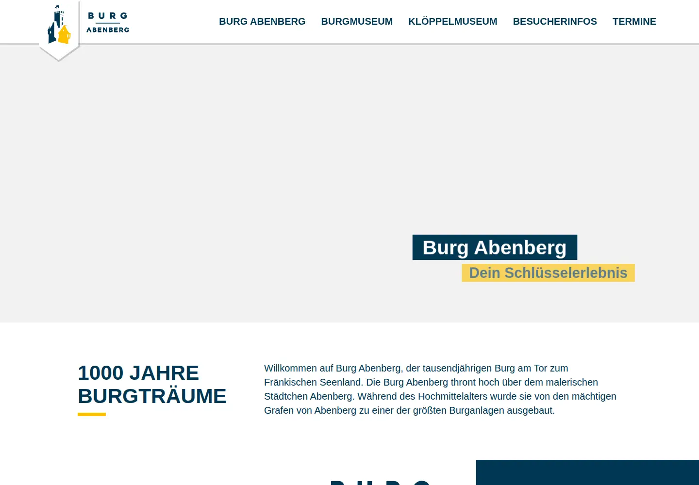 Screenshot of burg-abenberg.de