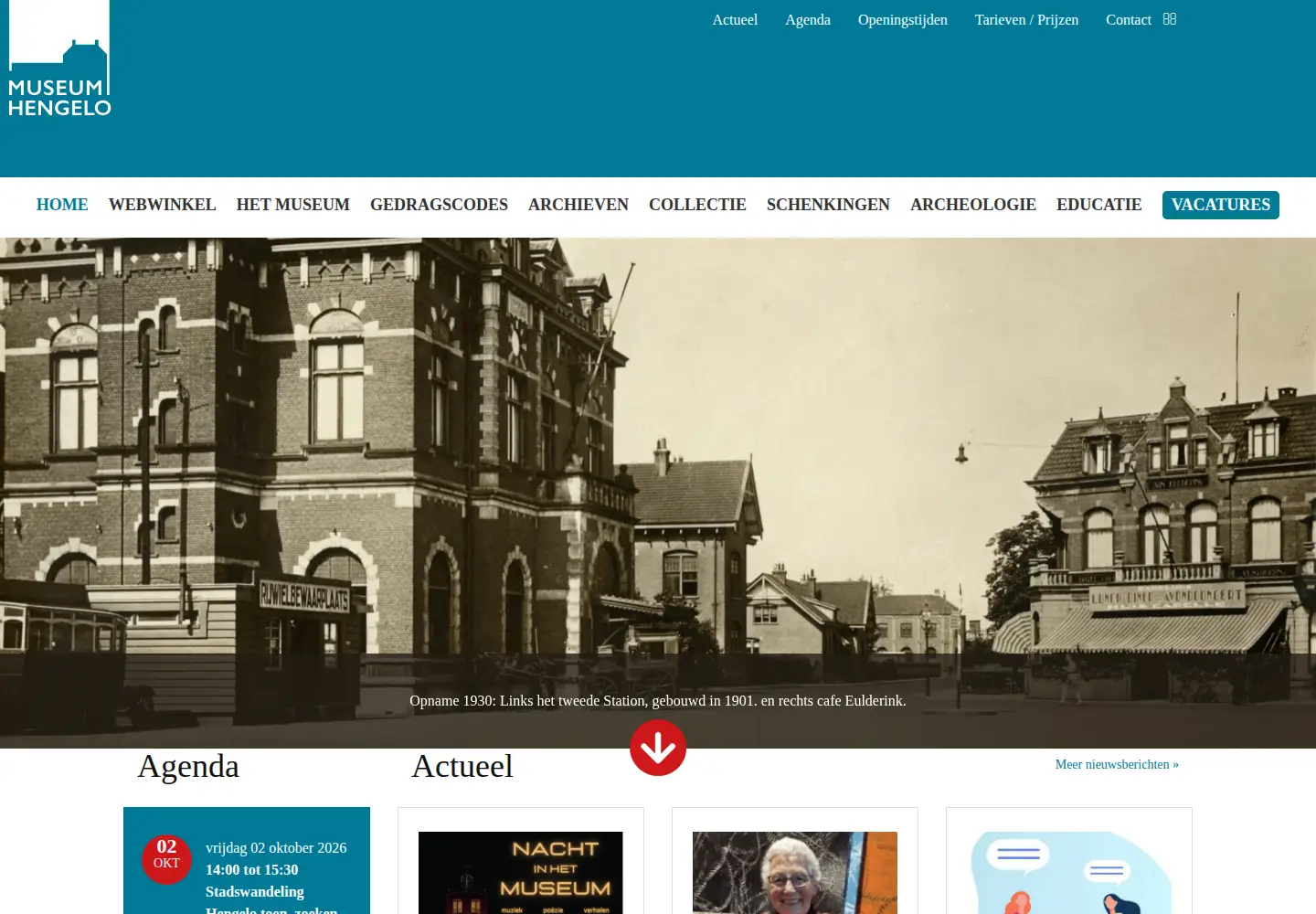 Screenshot of museumhengelo.nl