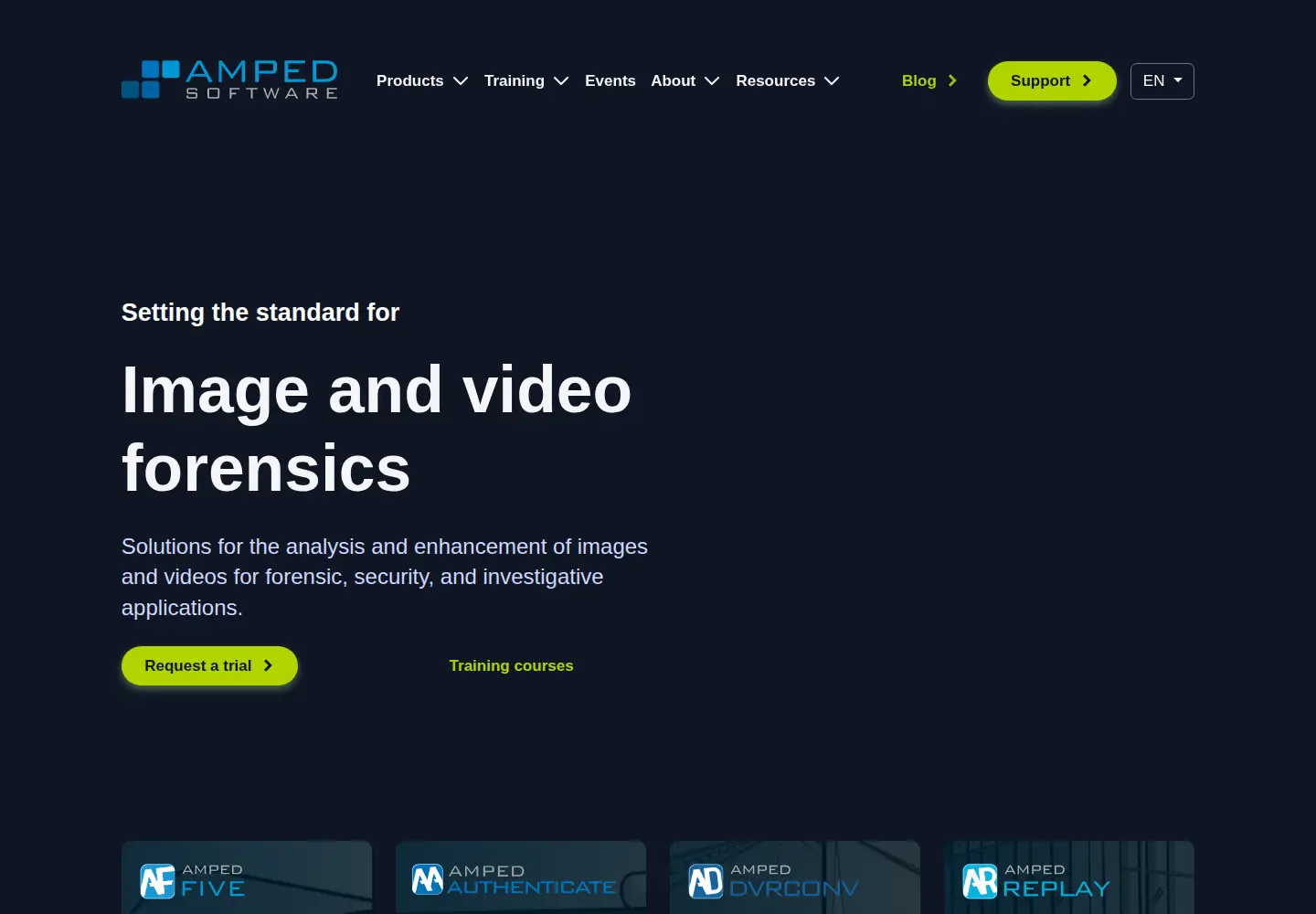 Screenshot of ampedsoftware.com