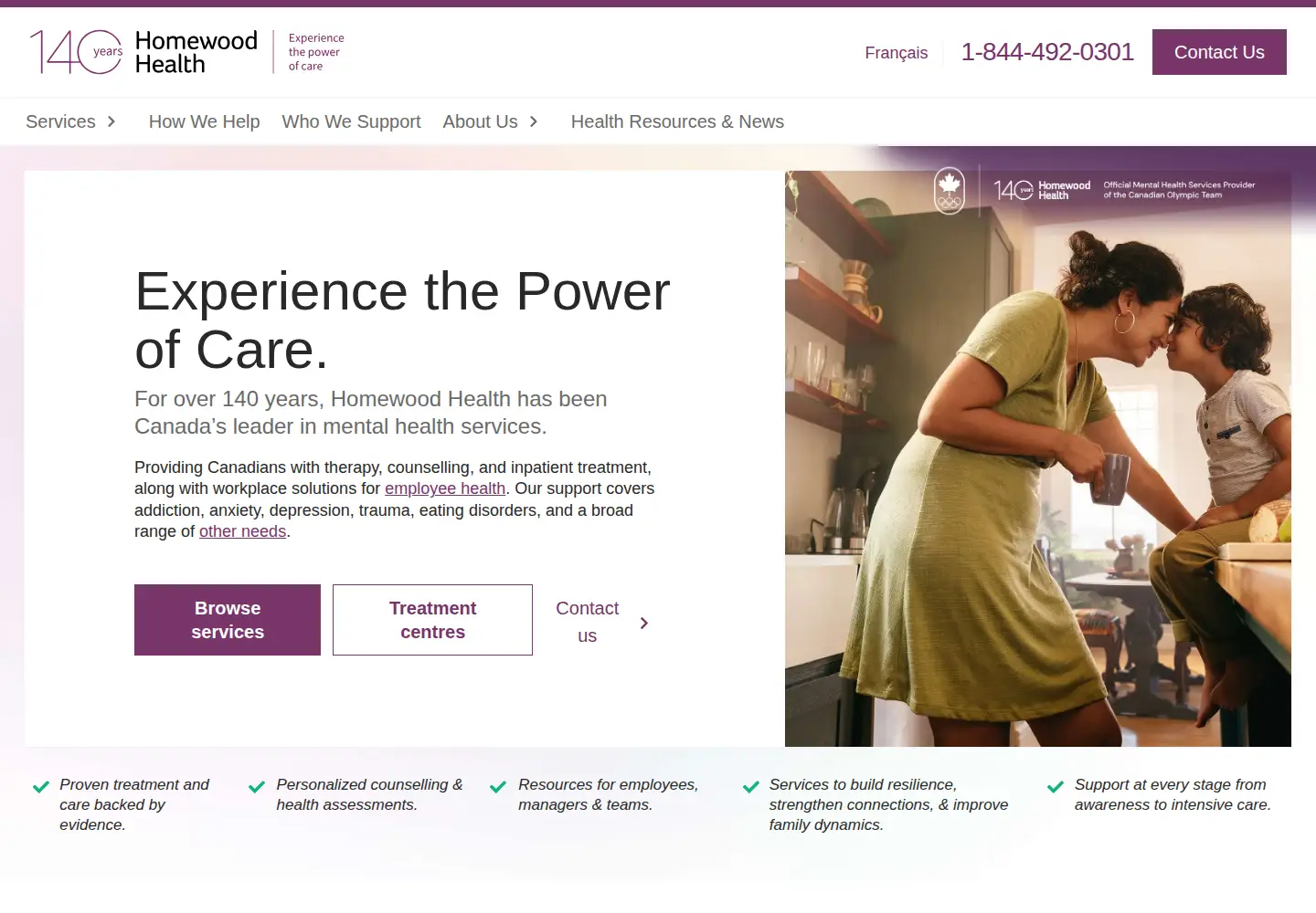 Screenshot of homewoodhealth.com