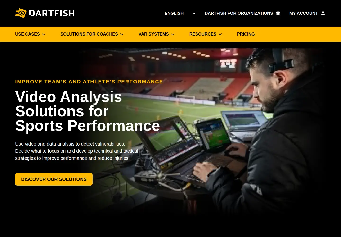 Screenshot of dartfish.com
