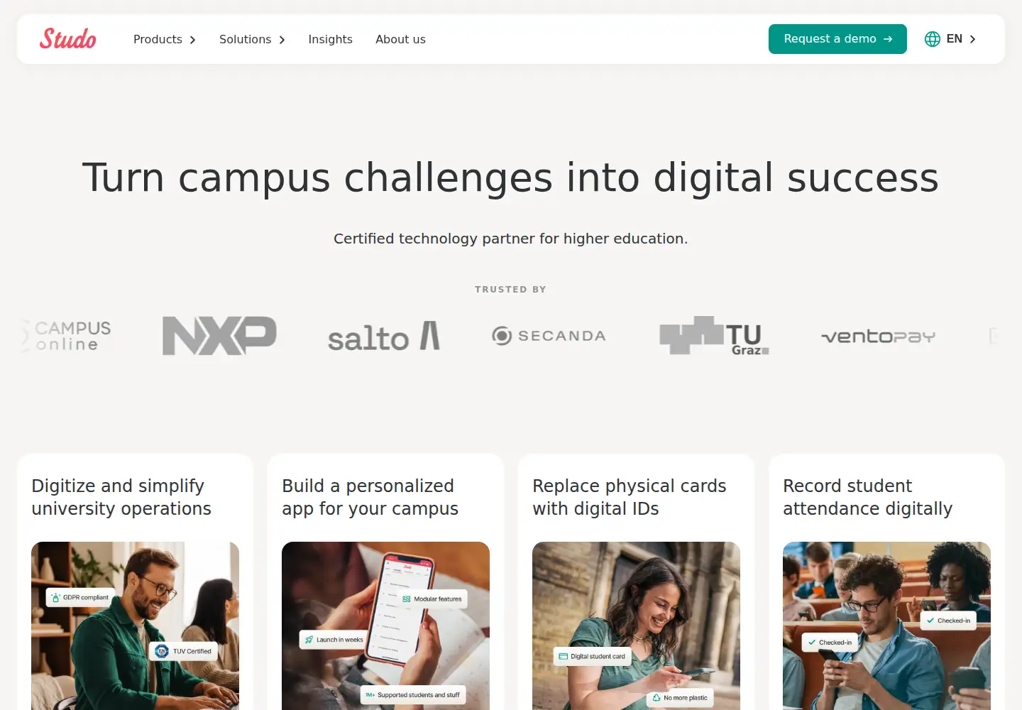Screenshot of studo.com