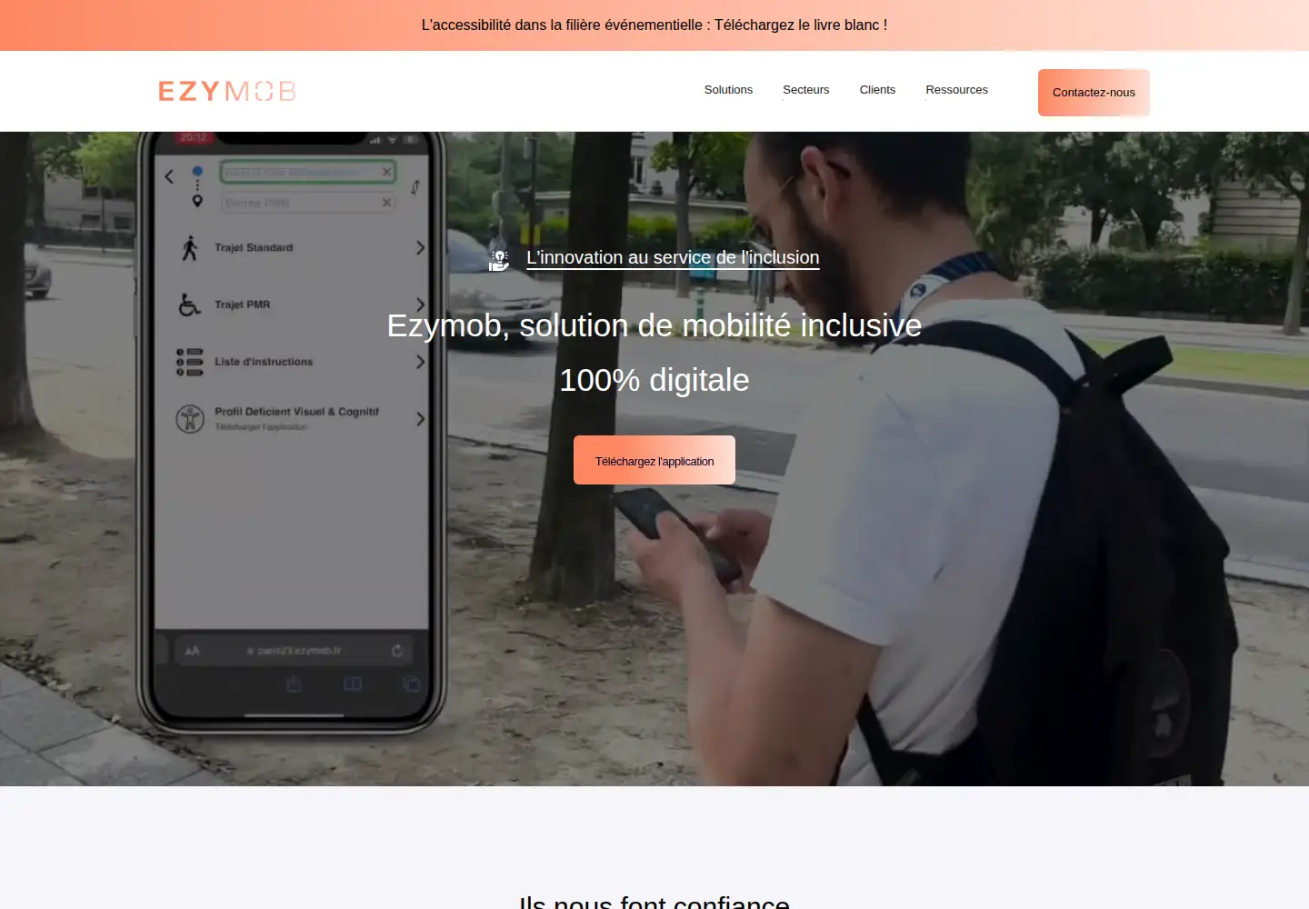 Screenshot of ezymob.fr
