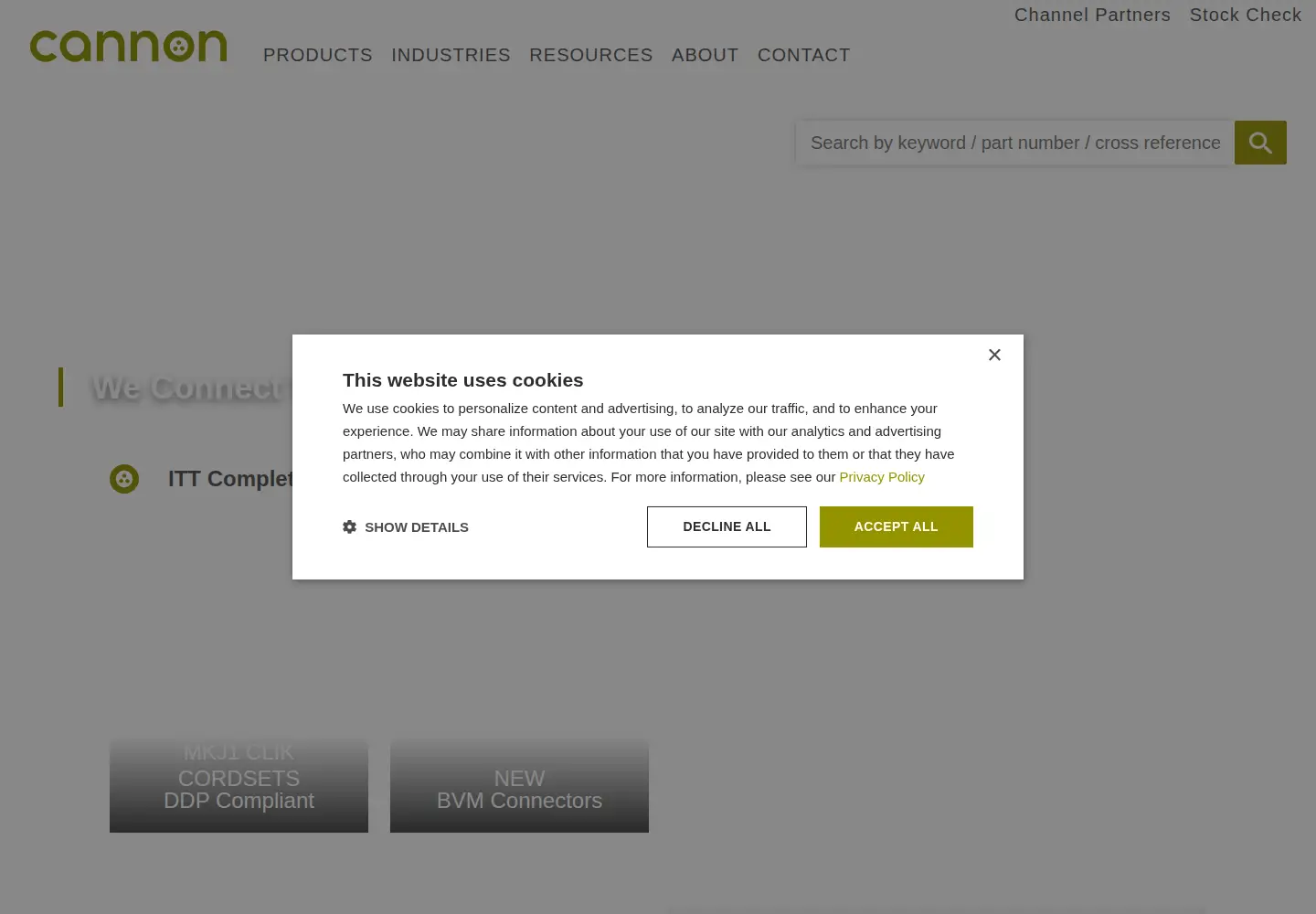 Screenshot of ittcannon.com
