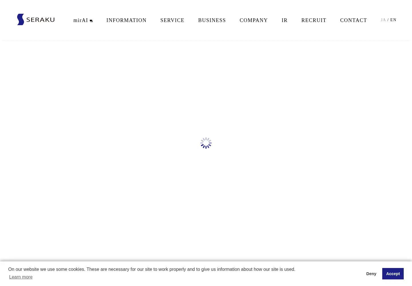 Screenshot of seraku.co.jp