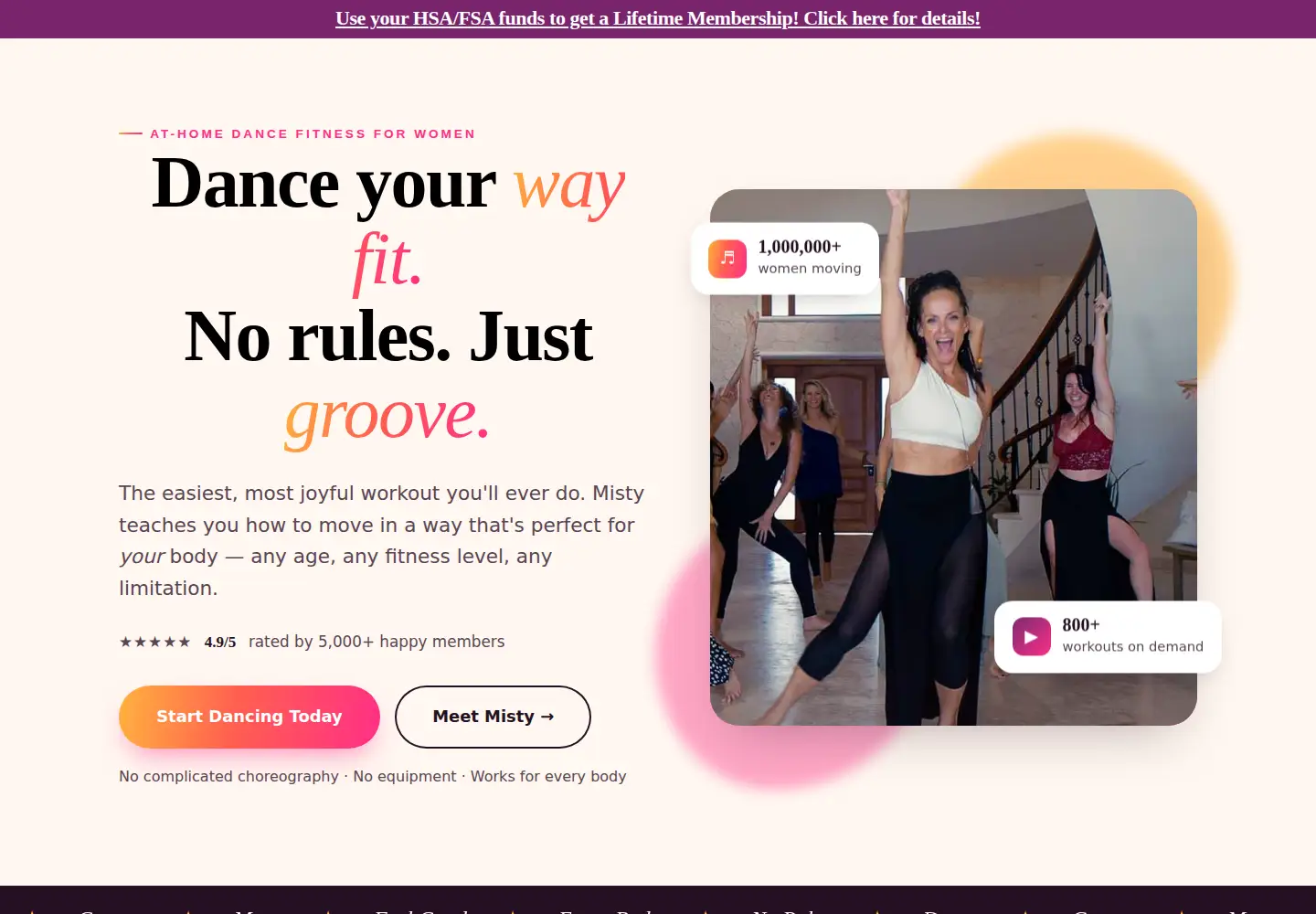 Captured homepage of bodygroove.com in the current scan