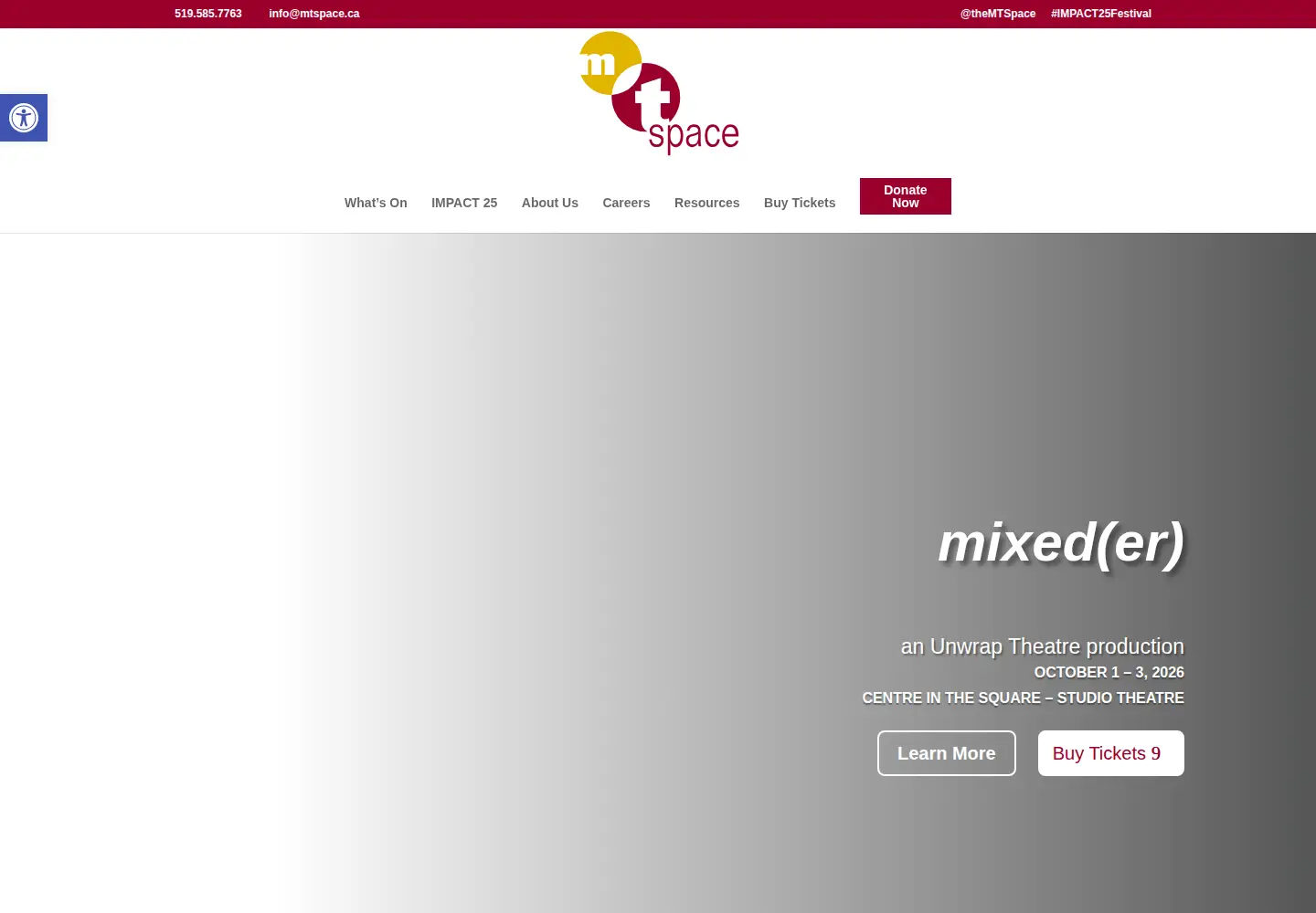 Screenshot of mtspace.ca