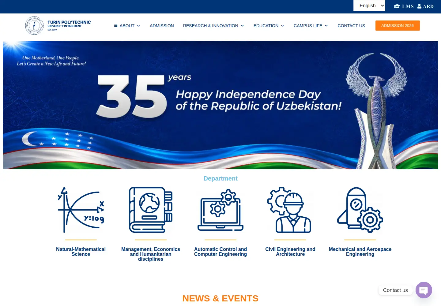 Screenshot of polito.uz