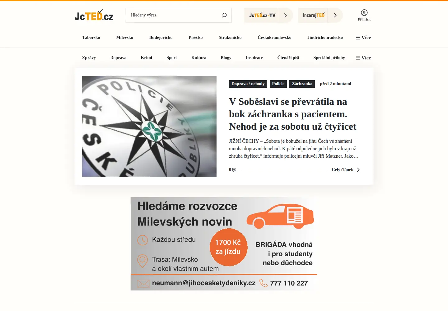 Screenshot of jcted.cz