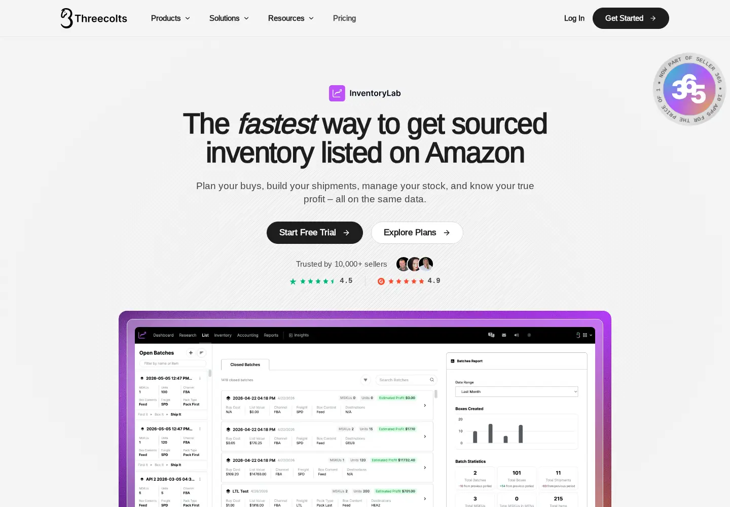 Screenshot of inventorylab.com