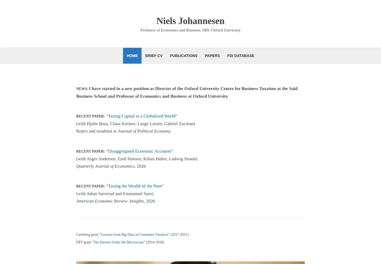 Screenshot of nielsjohannesen.net