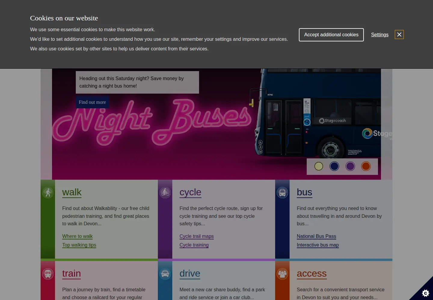 Screenshot of traveldevon.info
