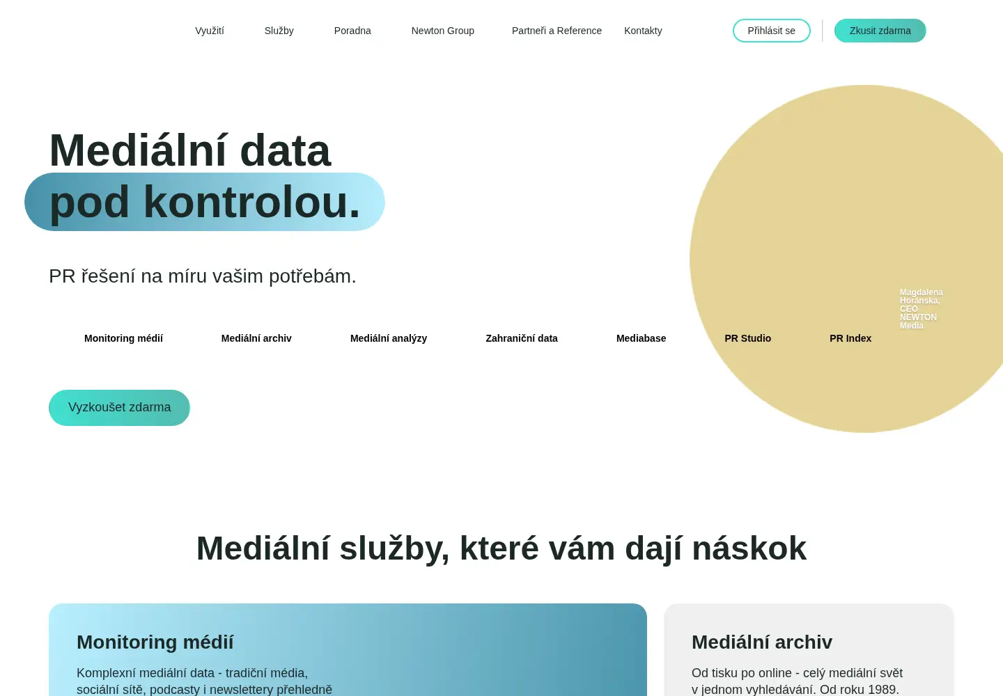 Screenshot of newtonmedia.cz