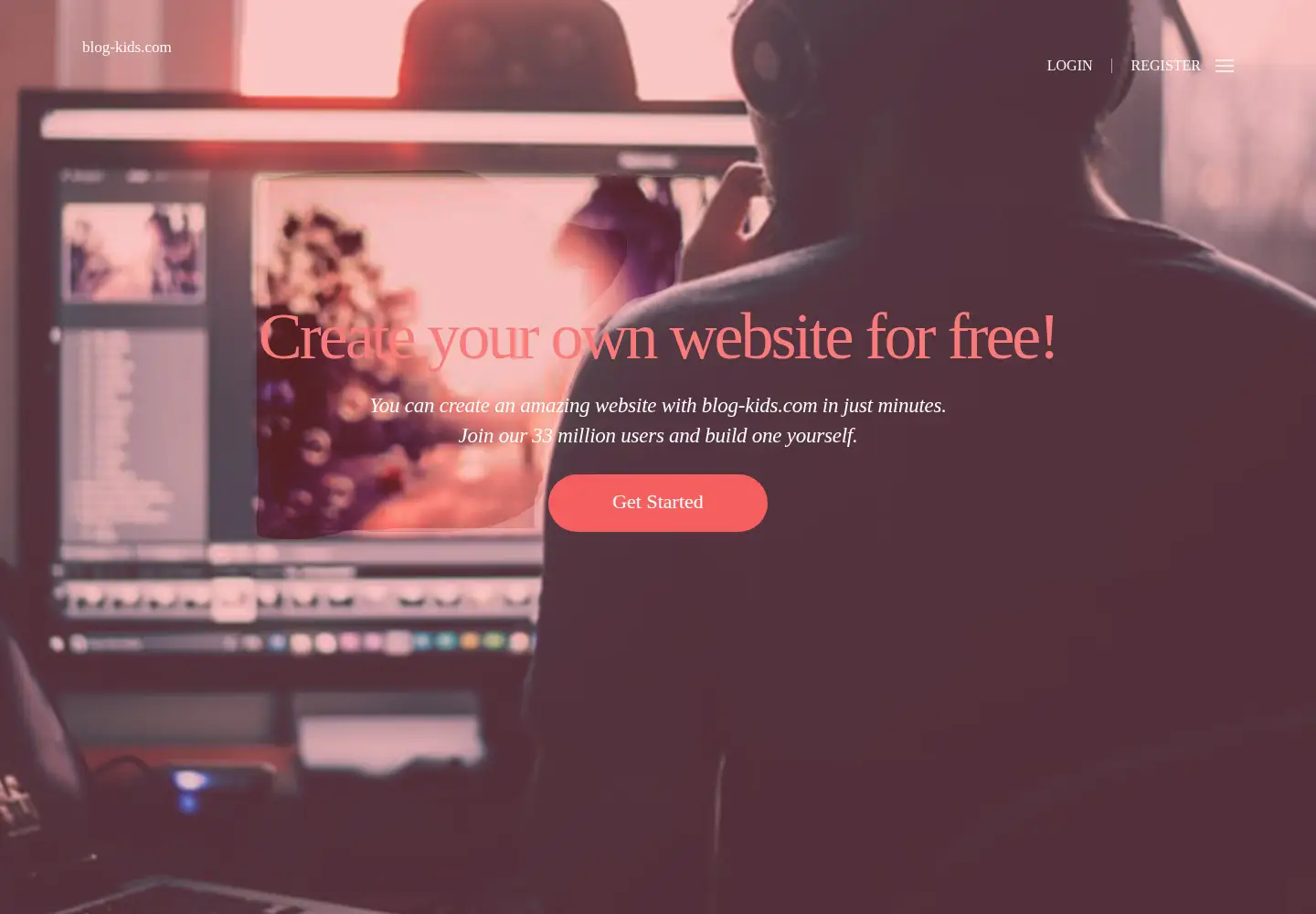 Captured homepage of blog-kids.com in the current scan
