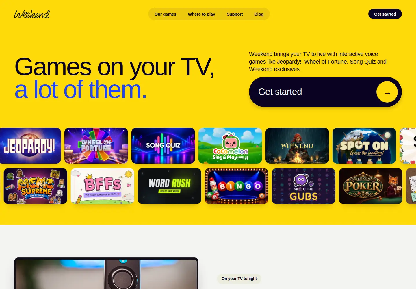 Screenshot of weekend.com