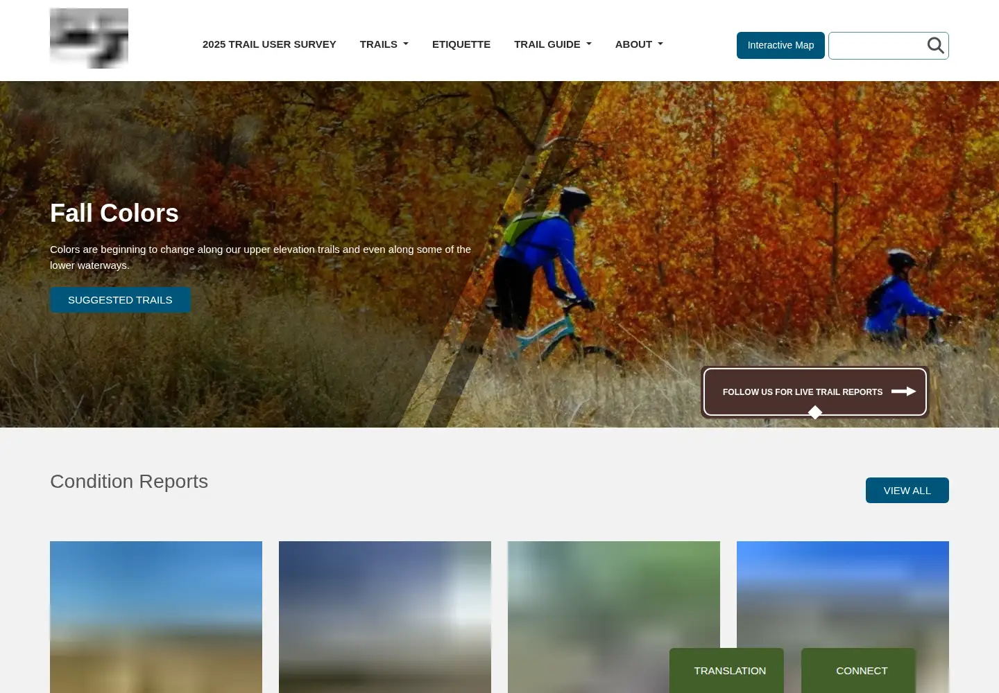 Captured homepage of ridgetorivers.org in the current scan