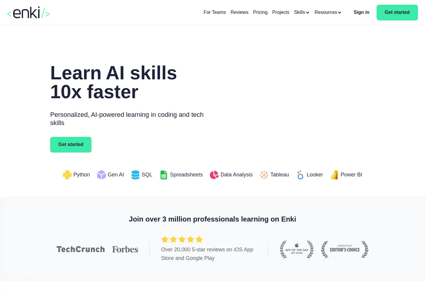 Screenshot of enki.com