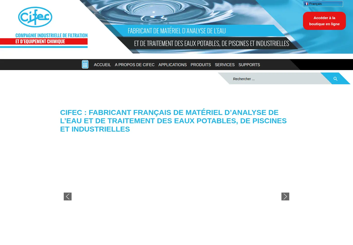 Screenshot of cifec.fr
