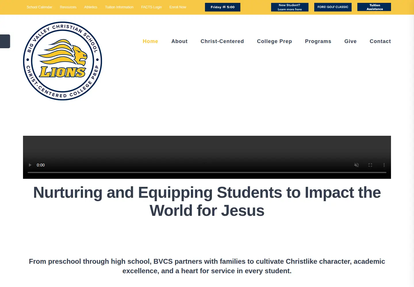 Screenshot of bvcs.org