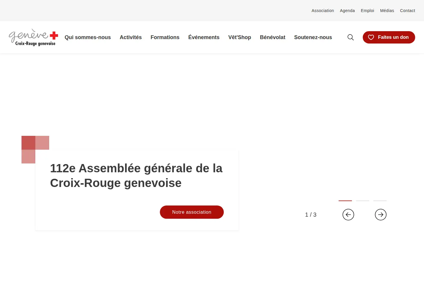 Screenshot of croix-rouge-ge.ch
