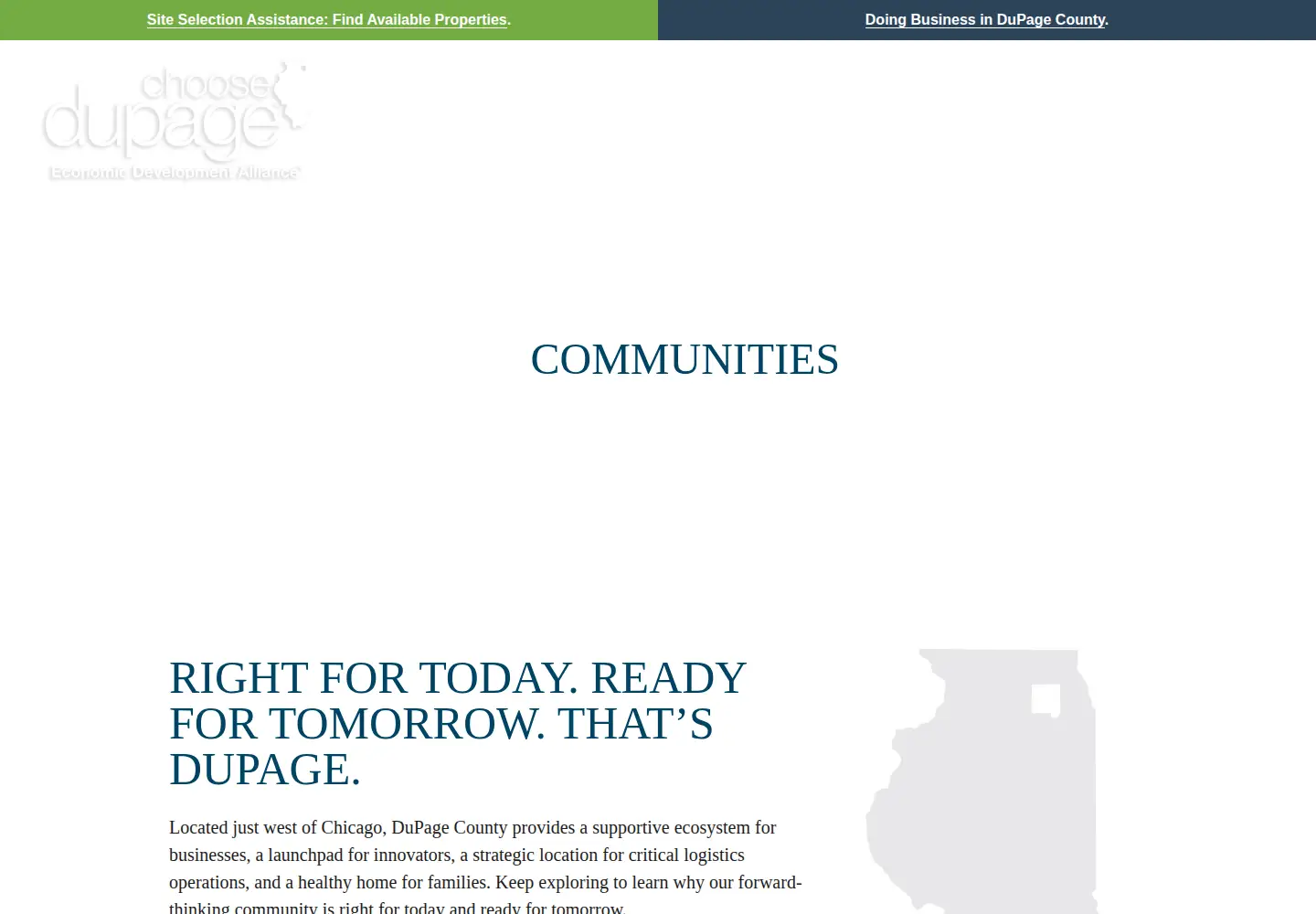 Screenshot of choosedupage.com
