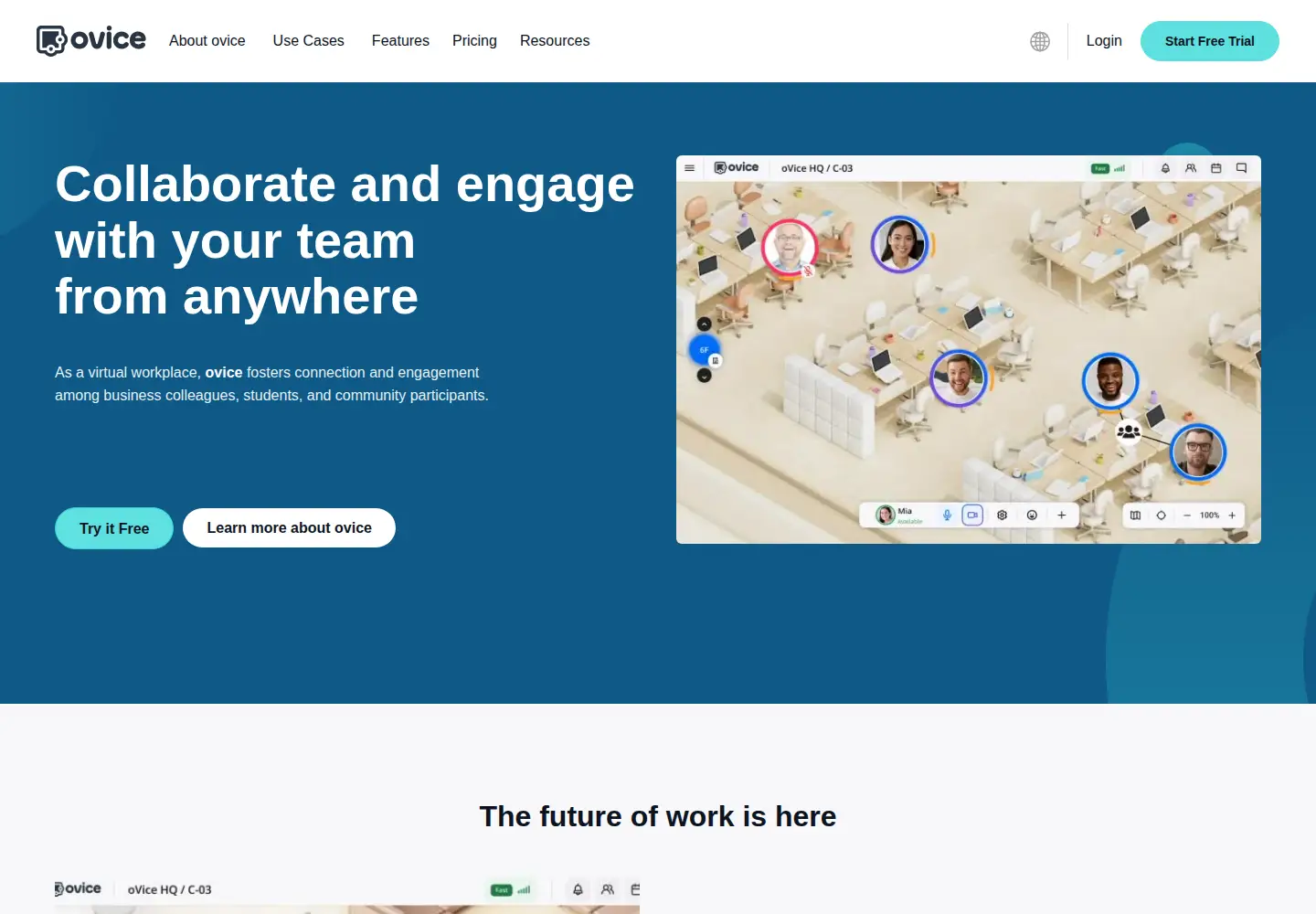 Screenshot of ovice.com