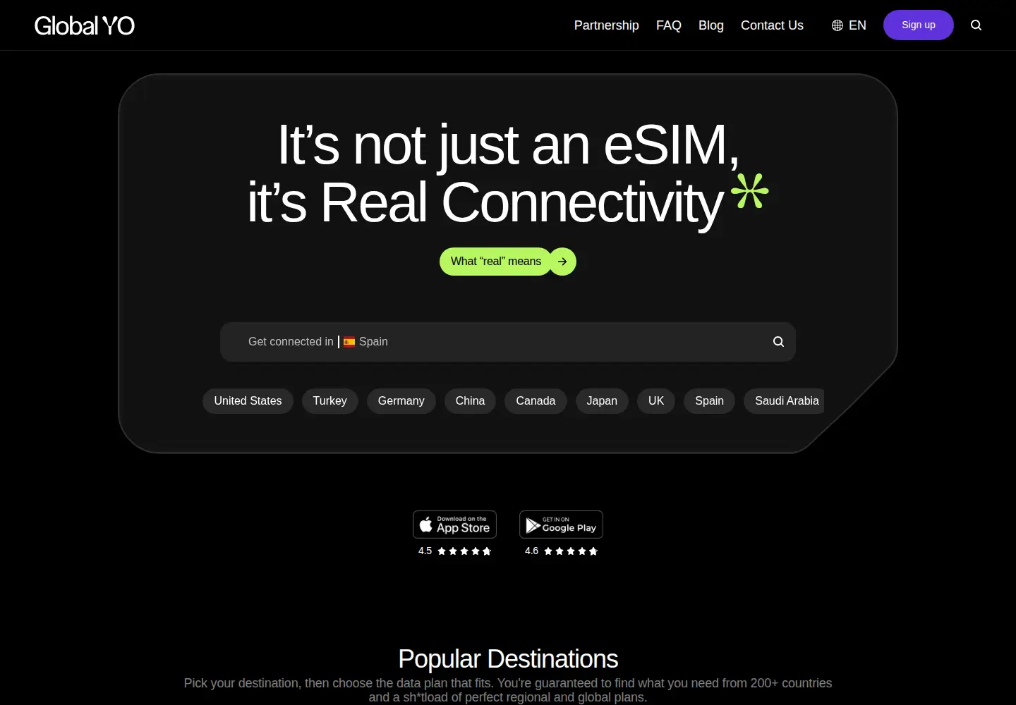 Screenshot of globalyo.com