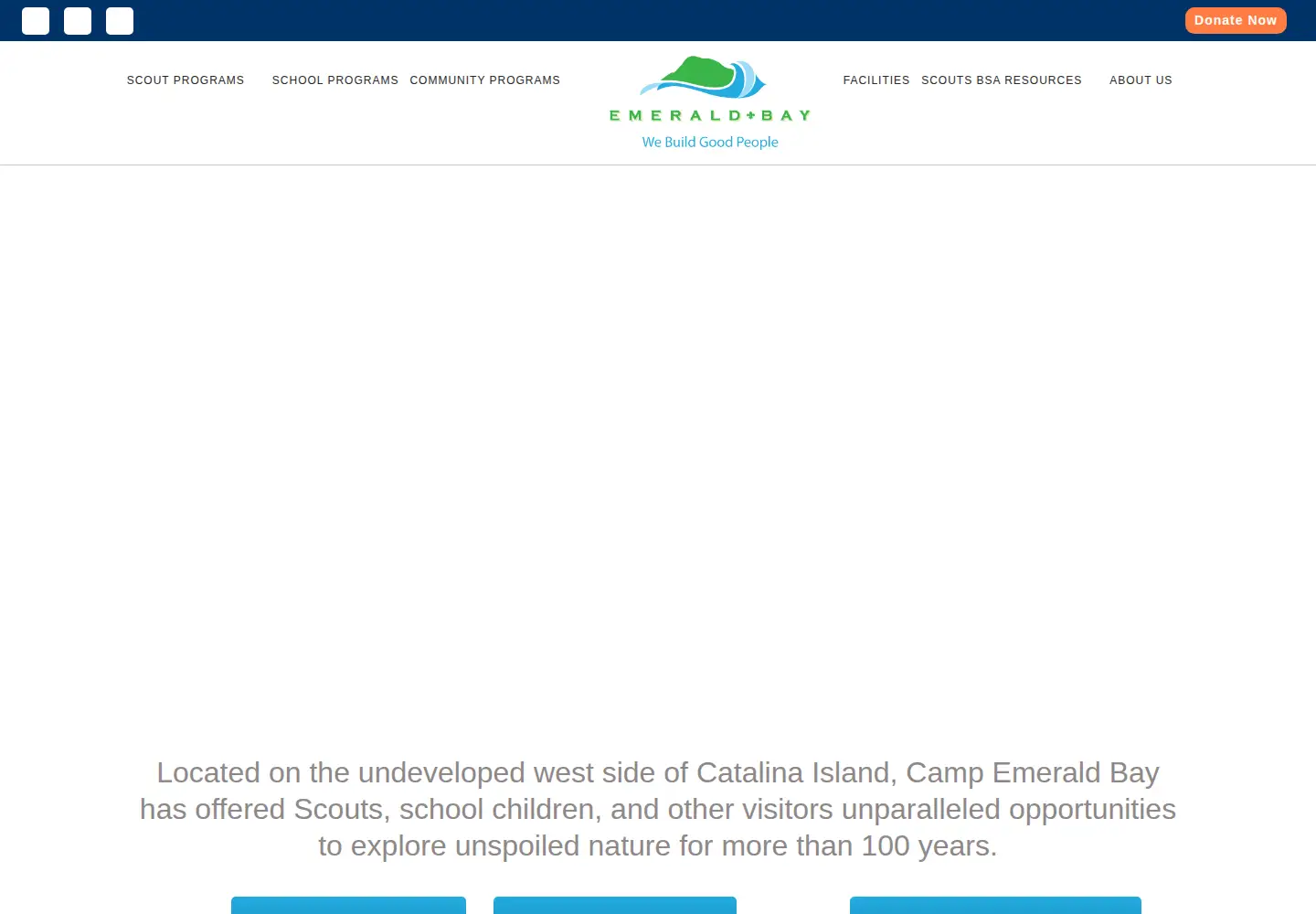 Screenshot of campemeraldbay.org