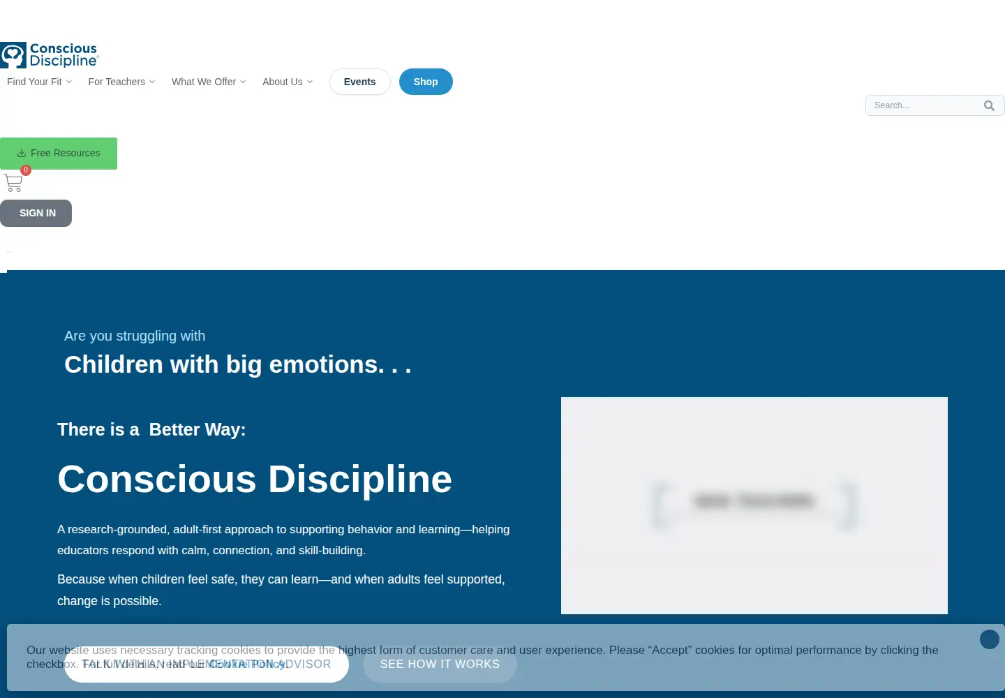 Screenshot of consciousdiscipline.com