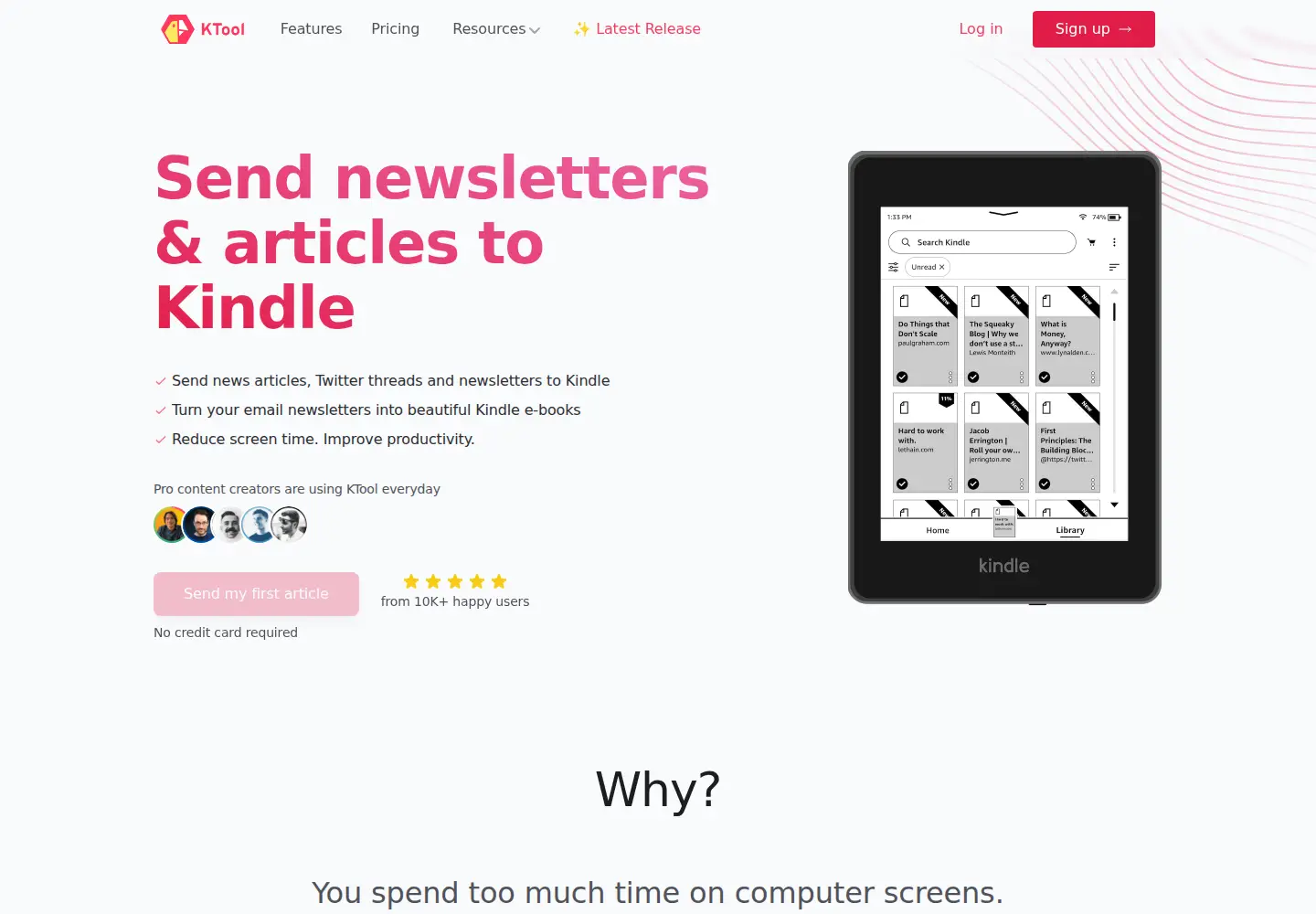 Screenshot of ktool.io