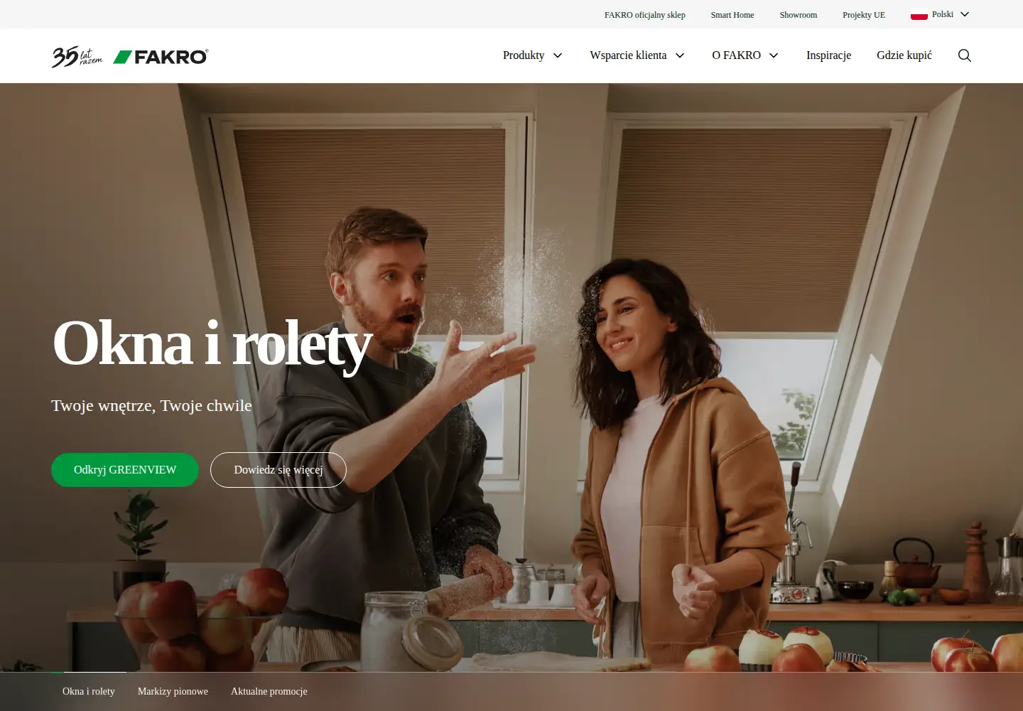 Captured homepage of fakro.pl in the current scan