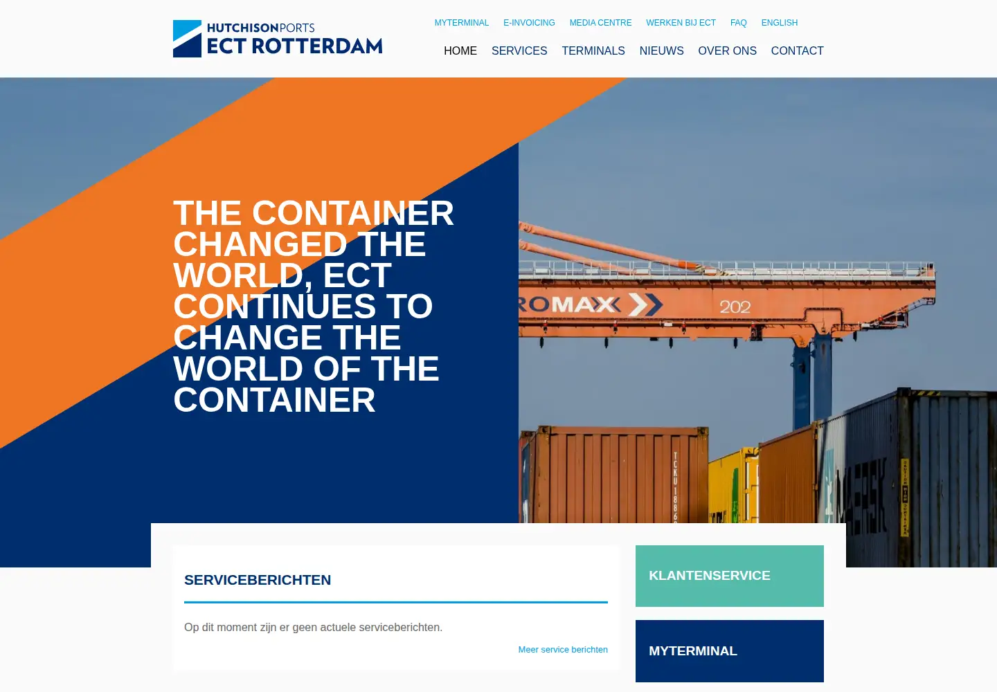 Screenshot of ect.nl