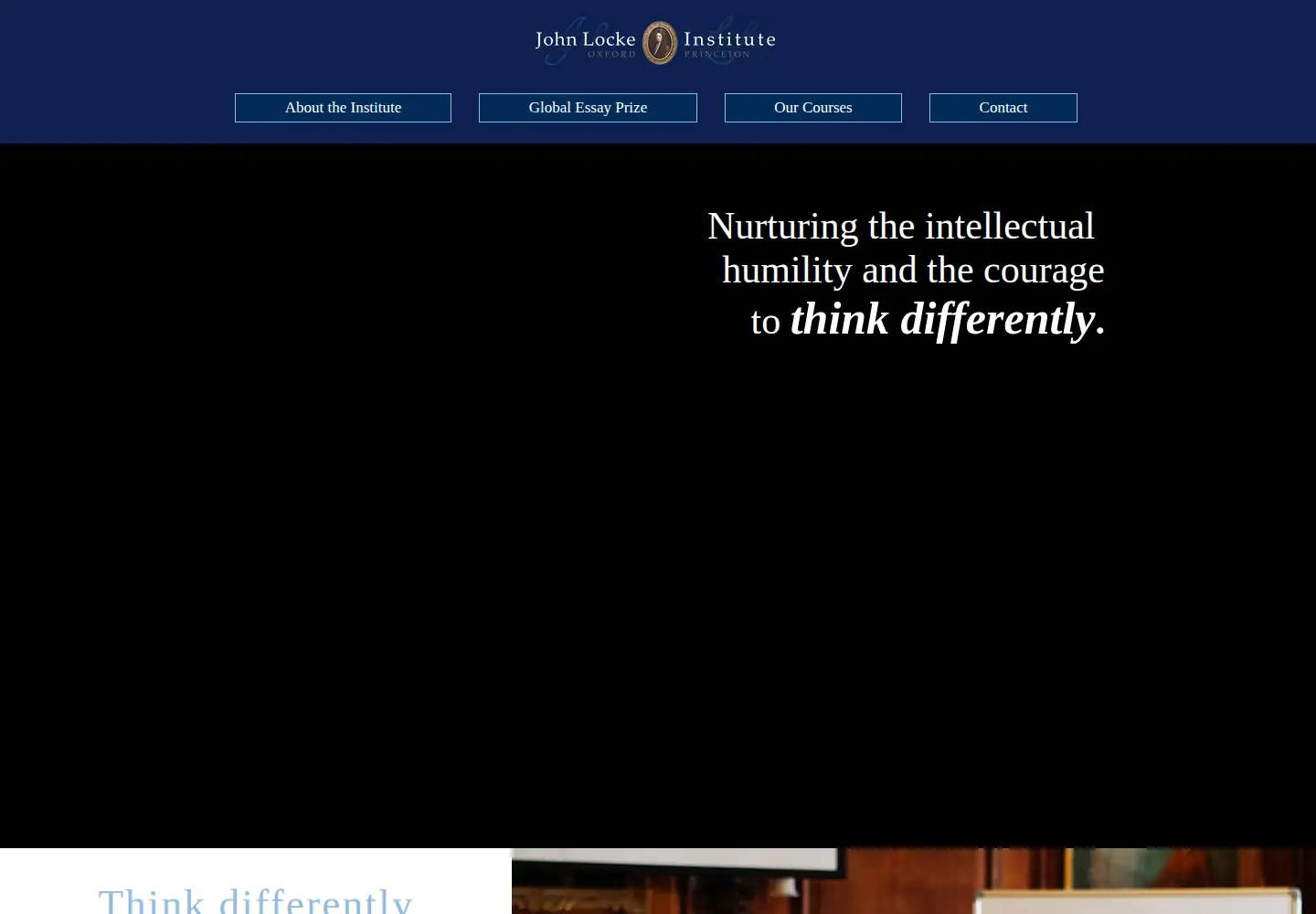 Screenshot of johnlockeinstitute.com