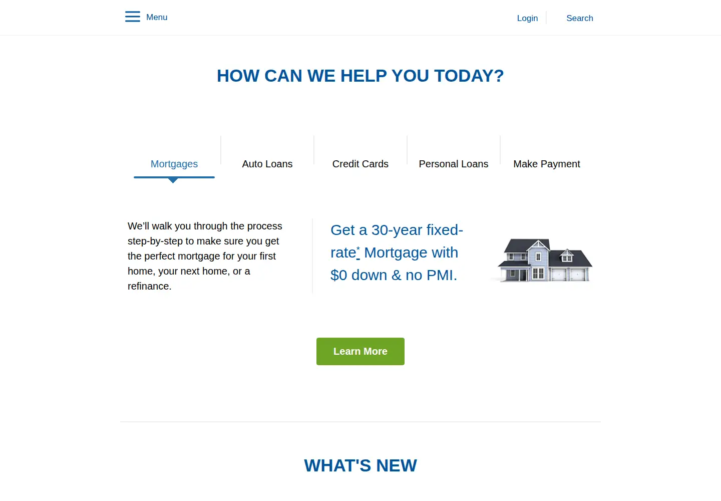 Screenshot of nasafcu.com
