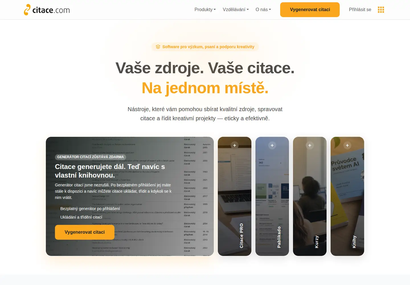 Screenshot of citace.com