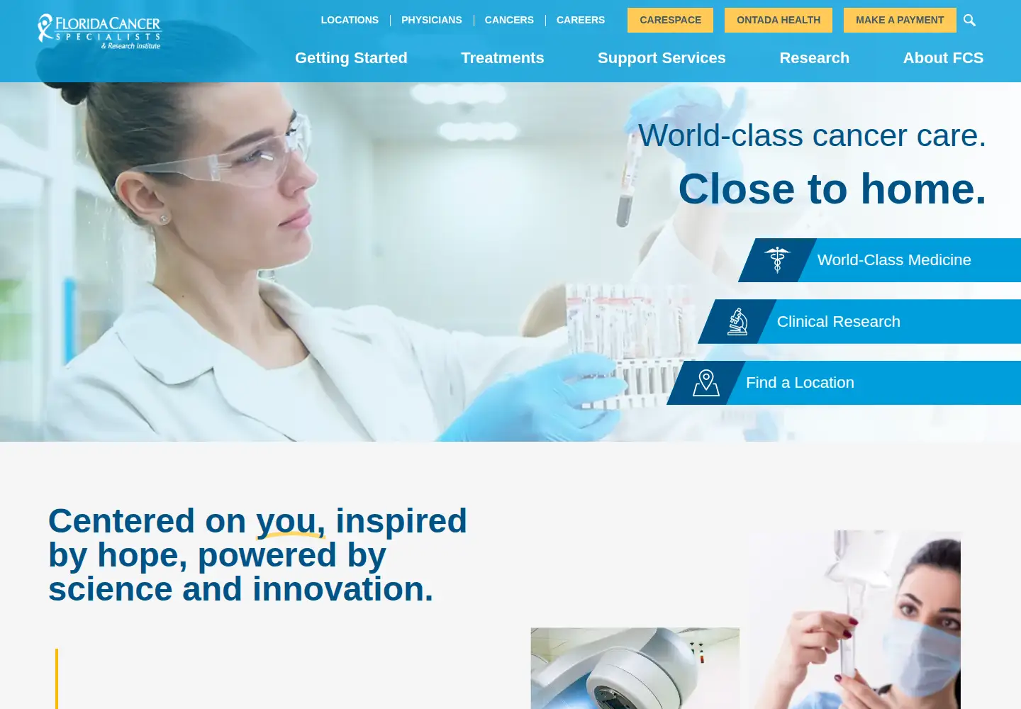 Screenshot of flcancer.com