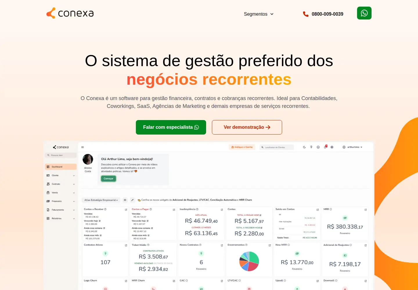 Screenshot of conexa.app