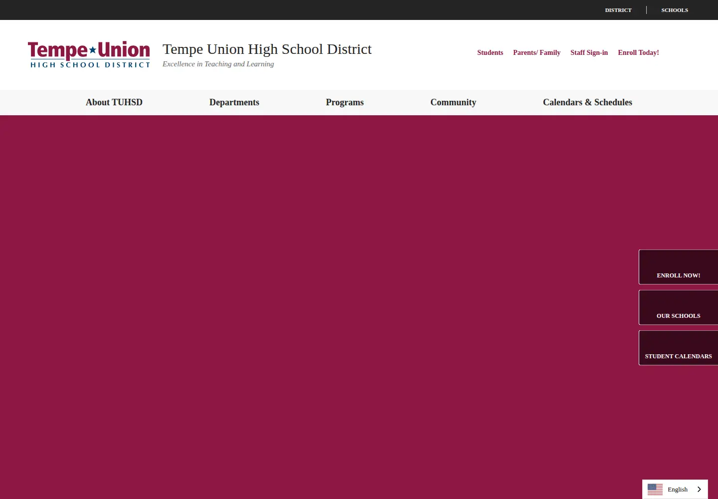 Screenshot of tempeunion.org