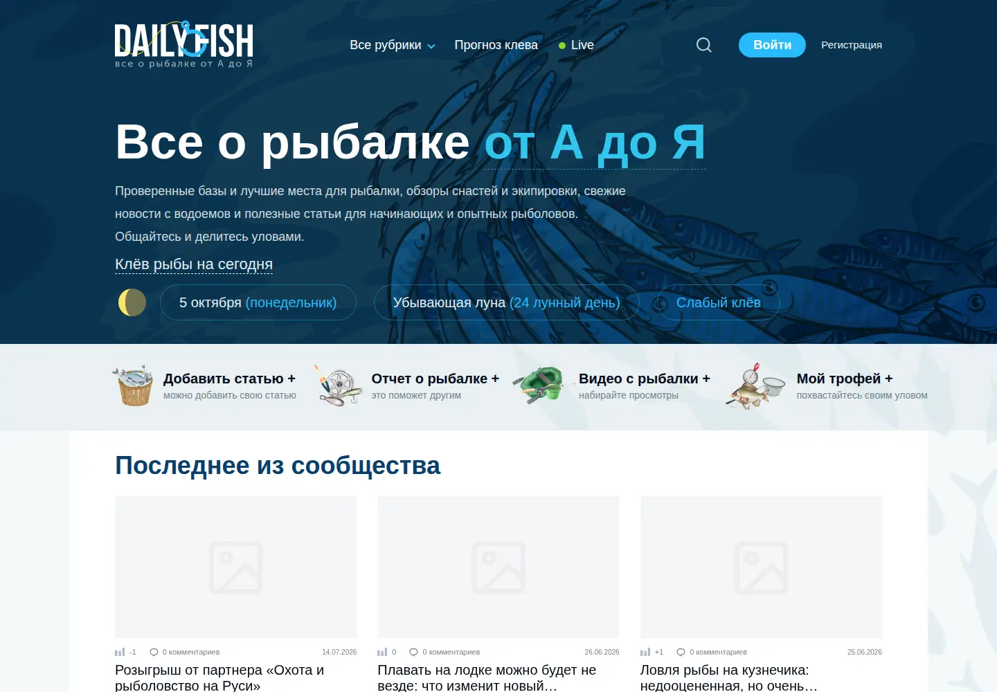 Screenshot of dailyfish.ru